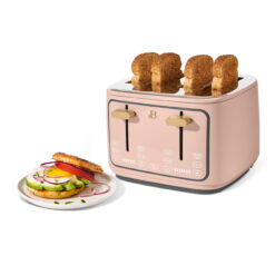 Beautiful 4-Slice Toaster with Touch-Activated Display, Rose by Drew Barrymore