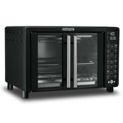Gourmia Digital French Door Air Fryer Toaster Oven, Black