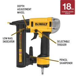 DEWALT Pneumatic 18-Gauge 1/4 in. Crown Corded Stapler DWFP1838
