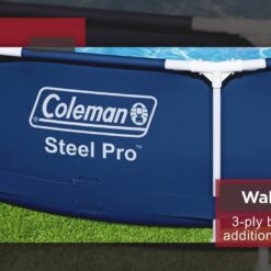 Coleman Steel Pro 12 ft. x 33 in. Round Metal Frame Above Ground Pool Set