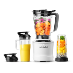 Nutribullet SmartSense Blender Combo, 5-speed blender, 1400 Watt Matte White