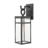 Hinkley Porter 1 -Light 22-in H Antique Black Hardwired Outdoor Wall Light