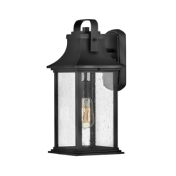 Hinkley Grant 1 -Light 16.75-in H Black Hardwired Outdoor Wall Light