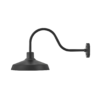 Hinkley Forge 1 -Light 17.5-in H Satin Black Hardwired Dark Sky Outdoor Wall Light