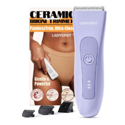 LADYSPOT Bikini Trimmer for Women, Pubic Hair Trimmer Women -Electric Hair Trimmer Shaver Razors for Women, Purple