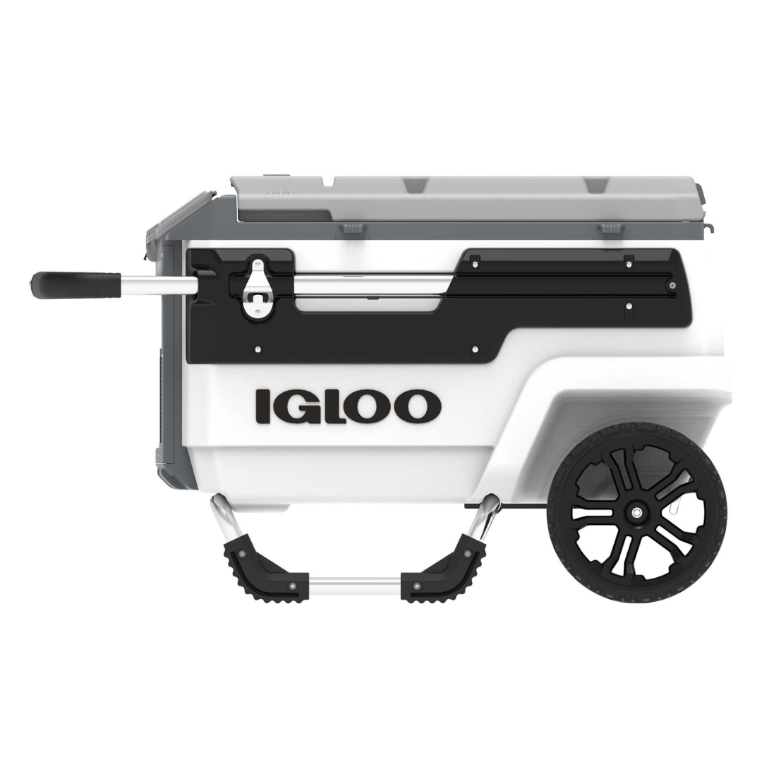 Igloo 70 Qt. Trailmate Roller Cooler, White/Grey/Black