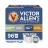 Victor Allen's Coffee Variety Pack (Kona Blend, Italian Roast, Seattle Dark, Caramel Macchiato), 96 Count