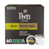 Peet's Coffee, Medium Roast Decaffeinated Coffee K-Cup Pods - Decaf Especial 60 Count, Packaging May Vary