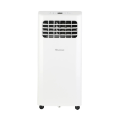 Hisense 5000 BTU DOE ( 115-Volts ) White Vented Portable Air Conditioner Remote Control Included Cools 150-Sq. Feet