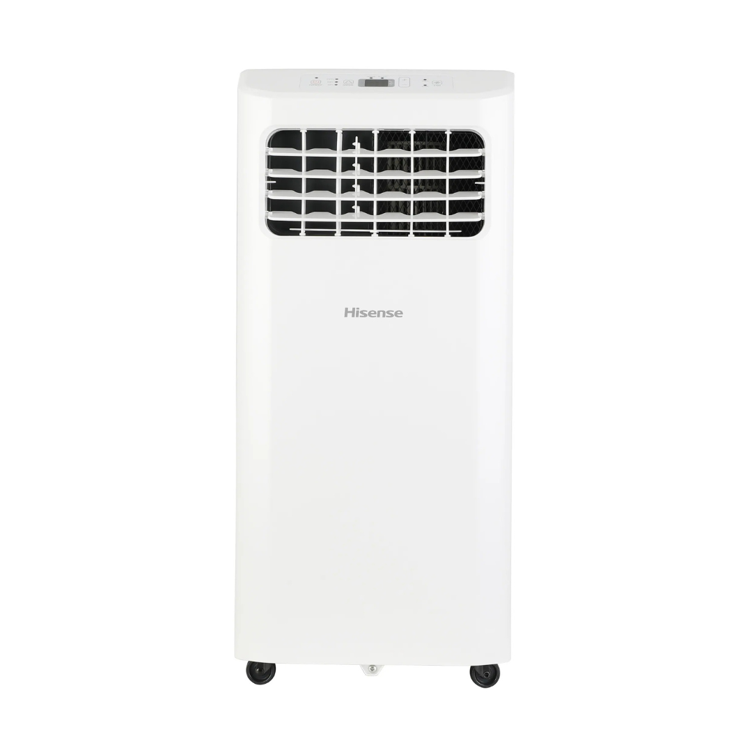 Hisense 5000 BTU DOE ( 115-Volts ) White Vented Portable Air Conditioner Remote Control Included Cools 150-Sq. Feet