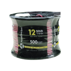Southwire 500-Feet 12 -AWG Red Solid Copper THHN wire ( By-the-roll )