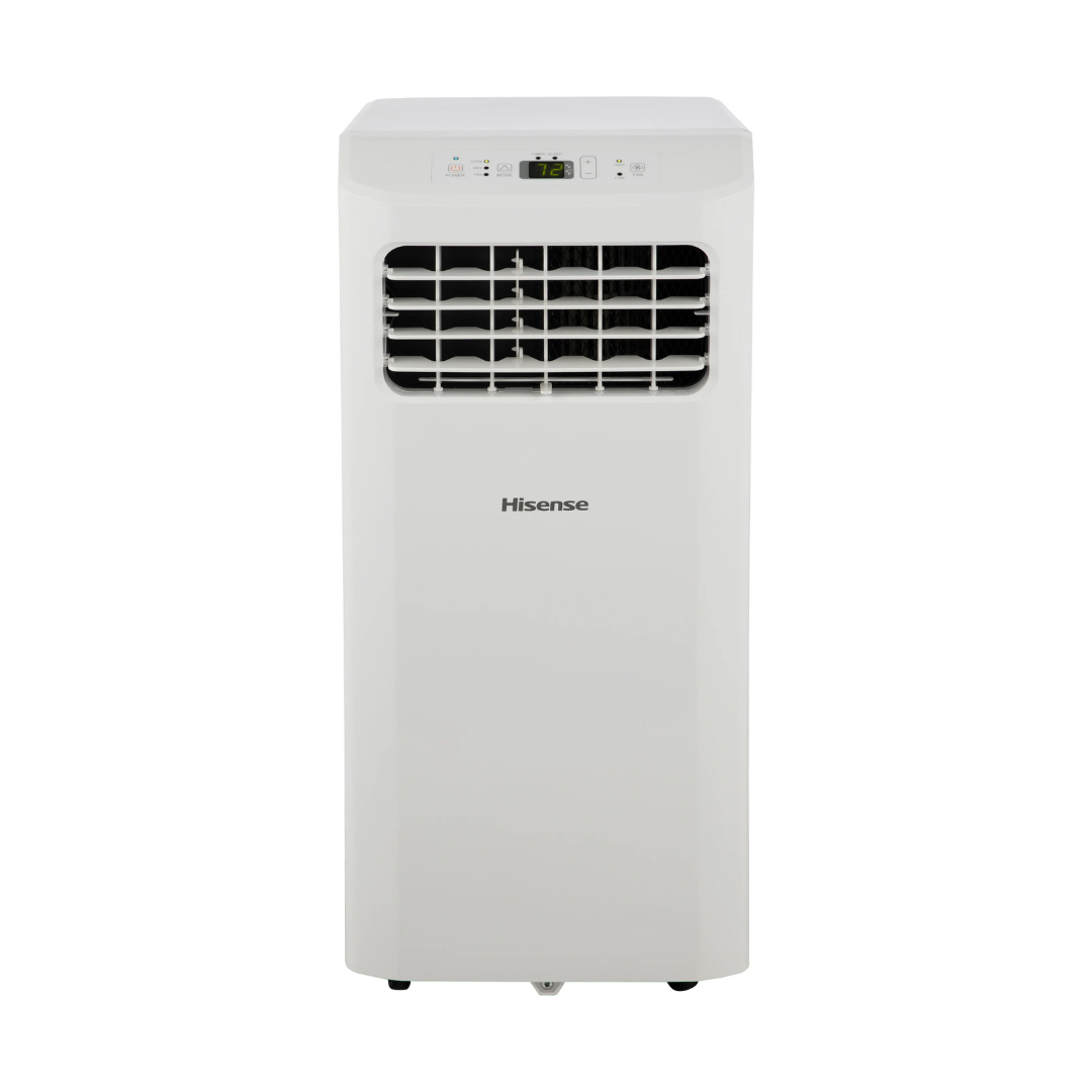 Hisense 6000 BTU DOE ( 115-Volts ) White Vented Portable Air Conditioner Remote Control Included Cools 250-Sq. Feet