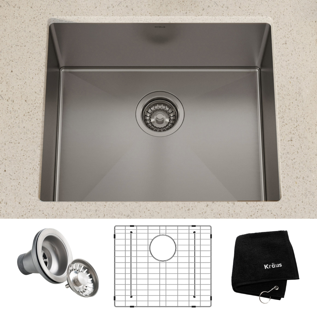 Kraus Standart PRO Undermount 21-Inches x 18-Inches Stainless steel Single bowl 16 -Gauge Kitchen Sink