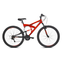 Kent 29" Flexor Men's Dual Suspension Mountain Bike, Adult, Ages 13+, Red