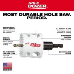 Milwaukee Hole Dozer General Purpose Bi-Metal Hole Saw Set (11-Piece) 49-22-4020