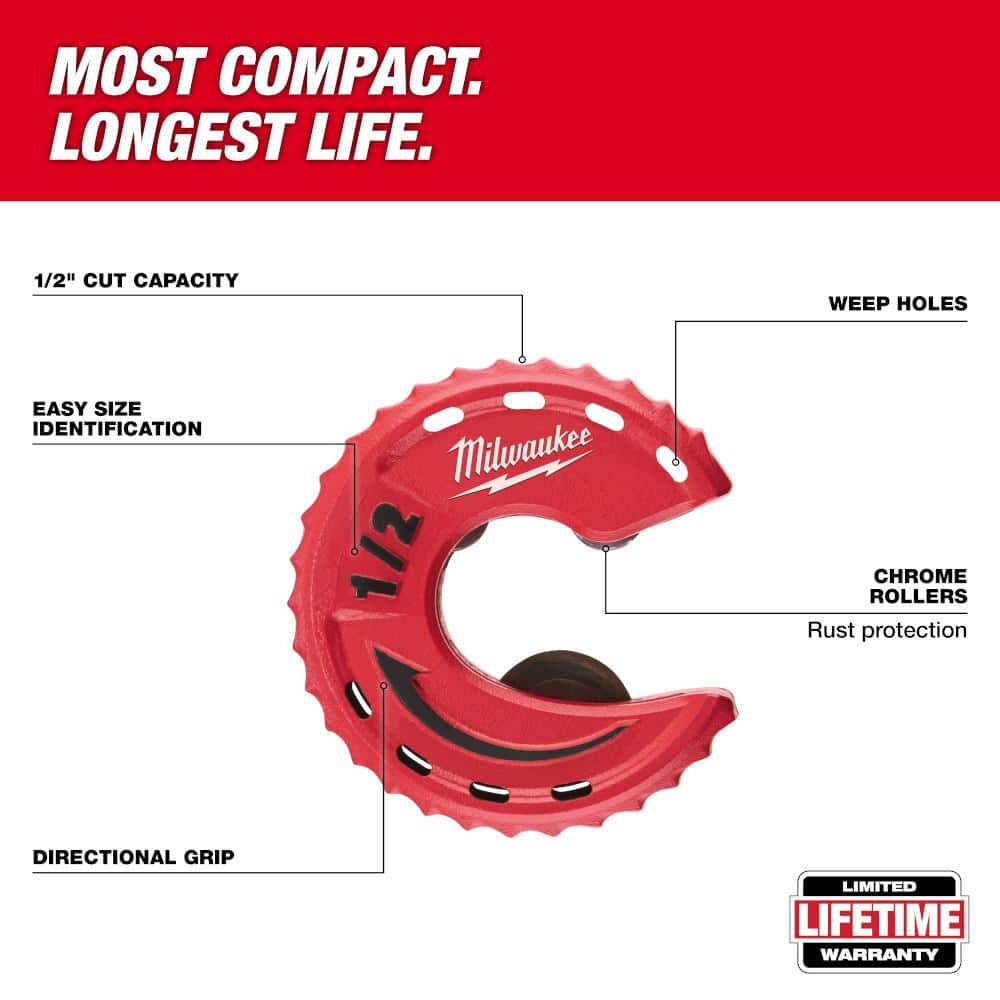 Milwaukee Close Quarters Tubing Cutter Set (3-Piece) 48-22-4267