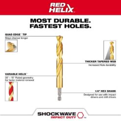 Milwaukee SHOCKWAVE Impact Duty Titanium Drill Bit Set (29-Piece) 48-89-4672