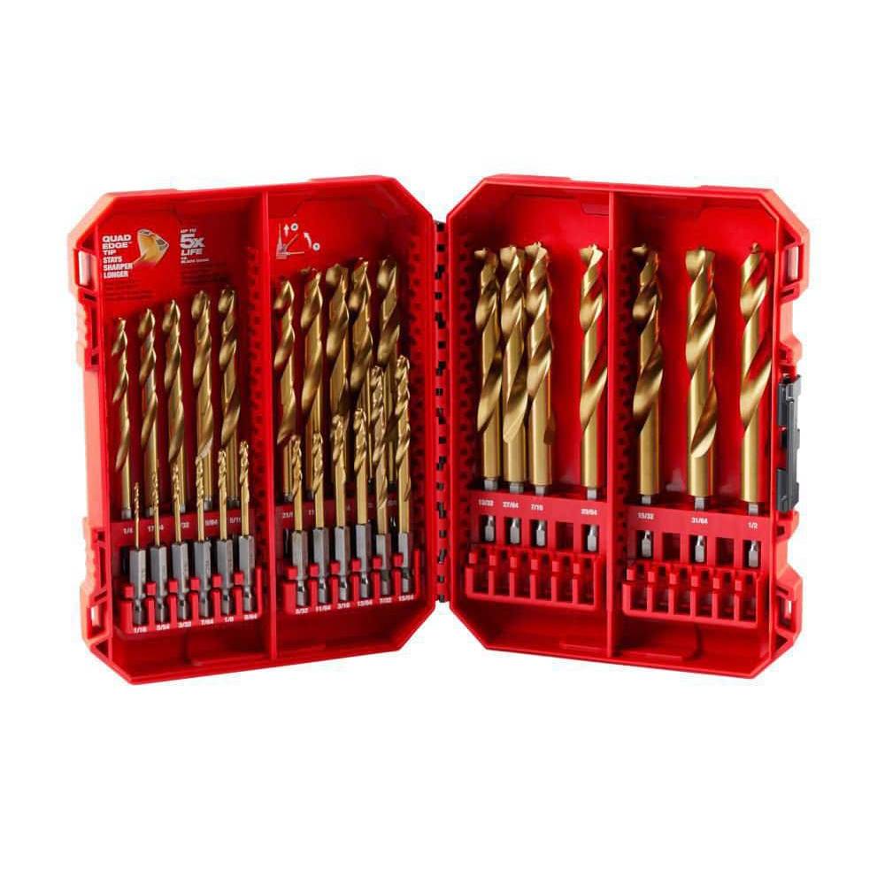 Milwaukee SHOCKWAVE Impact Duty Titanium Drill Bit Set (29-Piece) 48-89-4672