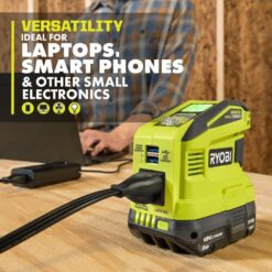 RYOBI 150-Watt Push Button Start Power Source and Charger for ONE+ 18-Volt Battery Generator with 2.0 Ah Battery RYi150C