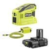 RYOBI 150-Watt Push Button Start Power Source and Charger for ONE+ 18-Volt Battery Generator with 2.0 Ah Battery RYi150C