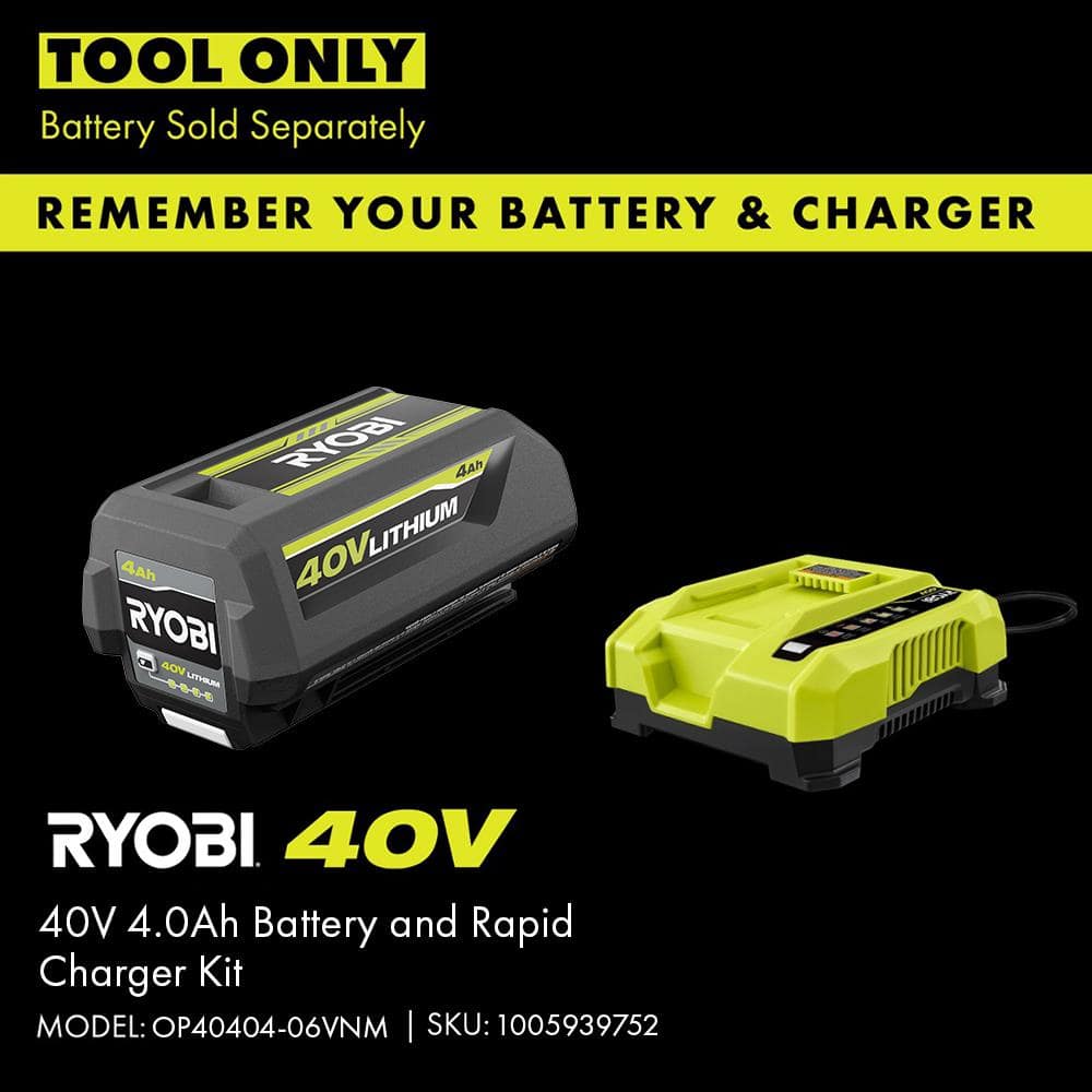 RYOBI 40V 24 in. Cordless Battery Hedge Trimmer (Tool Only) RY40HG01B