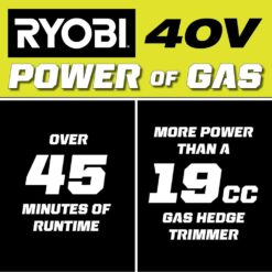 RYOBI 40V 24 in. Cordless Battery Hedge Trimmer (Tool Only) RY40HG01B