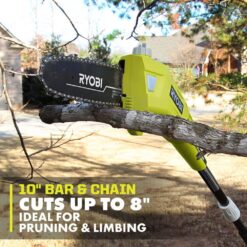 RYOBI 40V 10 in. Cordless Battery Pole Saw (Tool-Only) RY40506BTL