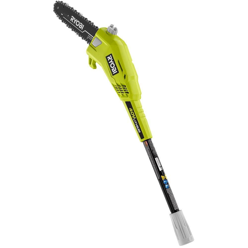 RYOBI 40V 10 in. Cordless Battery Pole Saw (Tool-Only) RY40506BTL