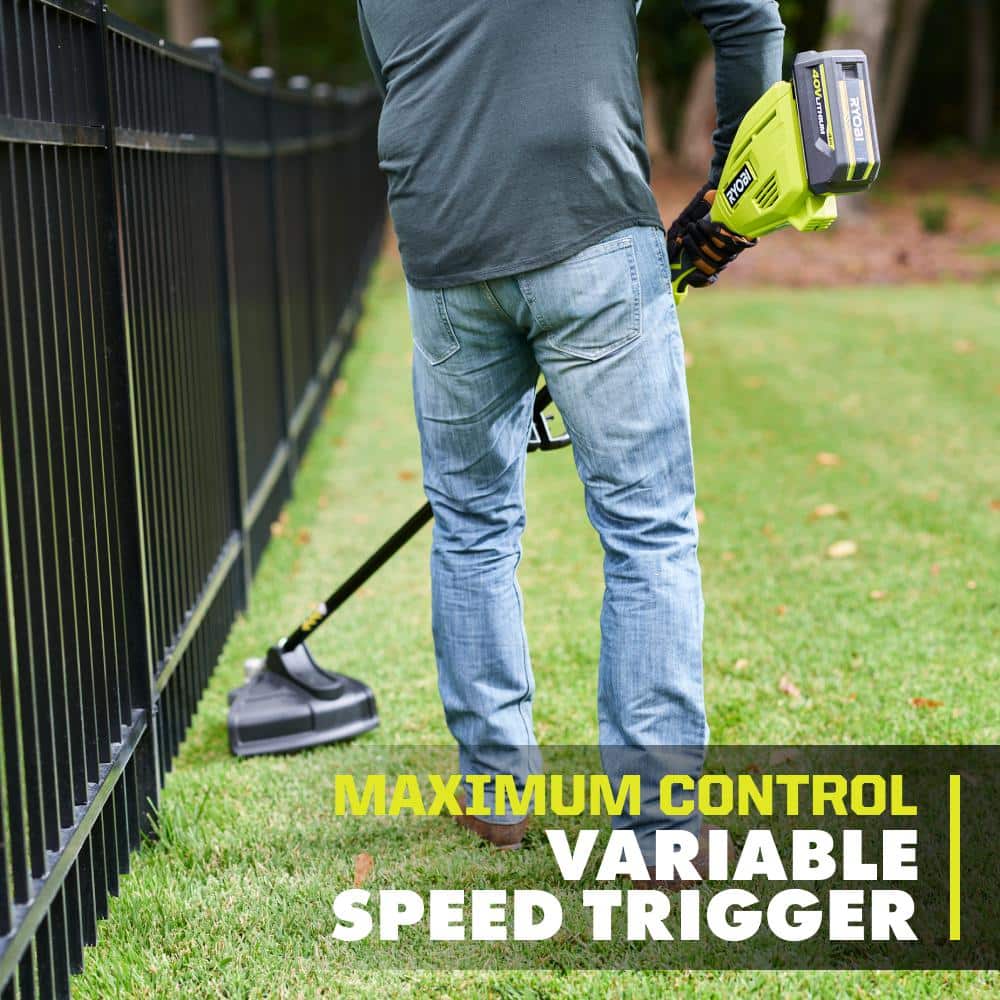 RYOBI 40V 15 in. Expand-It Cordless Battery Attachment Capable String Trimmer (Tool Only) RY40ST01B