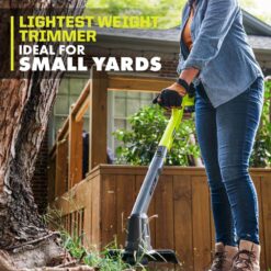 RYOBI ONE+ 18V Cordless String Trimmer/Edger and Blower/Sweeper Combo Kit (2-Tools) with 2.0 Ah Battery and Charger PCLCK201K