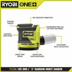 RYOBI ONE+ 18V Cordless 2-Tool Combo Kit with Multi-Tool and 5 in. Random Orbit Sander (Tools Only) PCL1207N