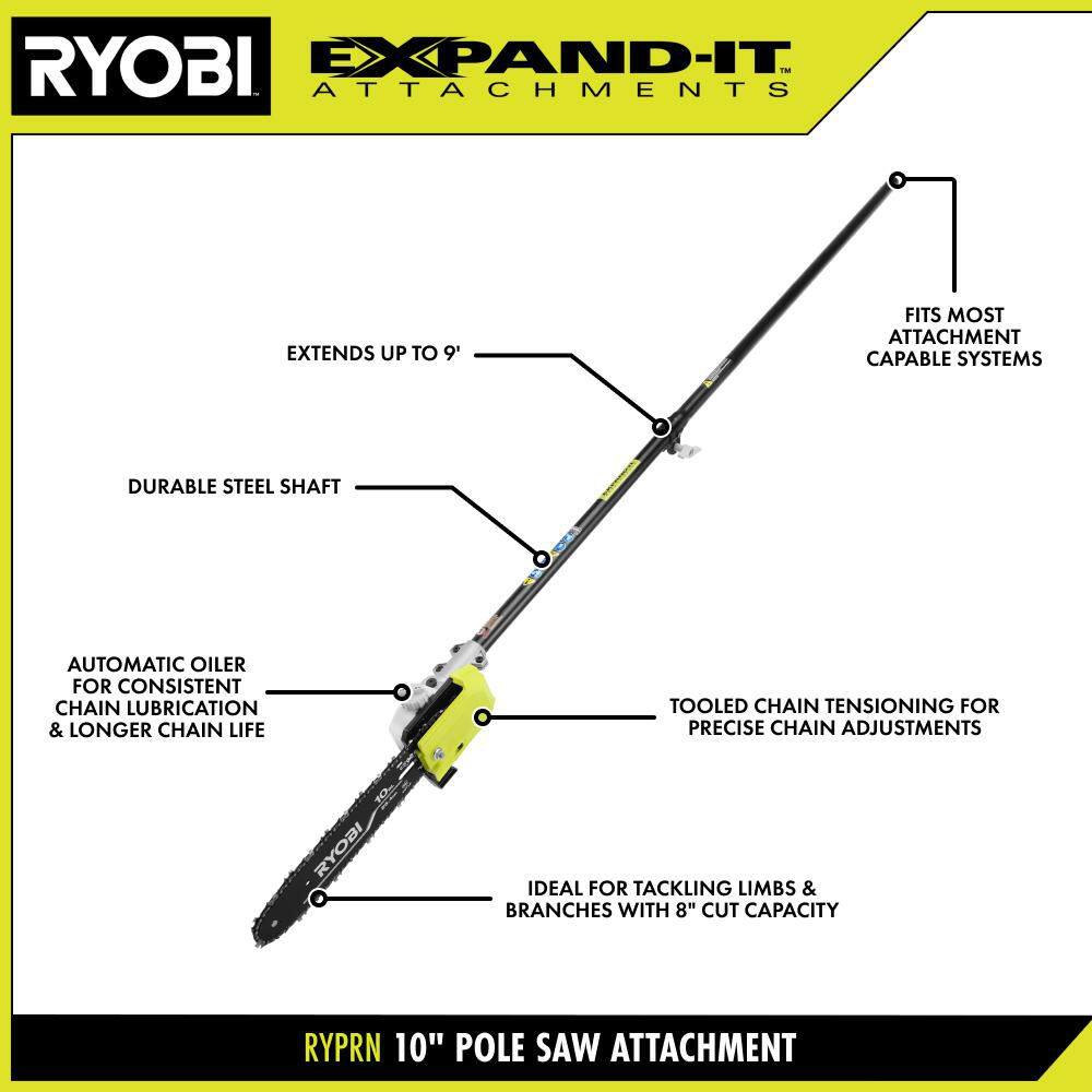 RYOBI EXPAND-IT 10" Pole Saw Attachment RYPRN