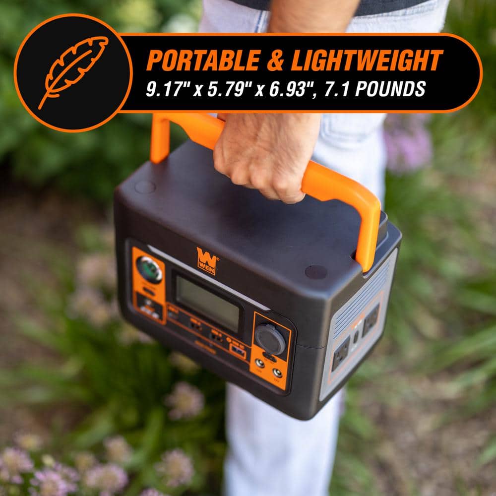 WEN 300-Watt 269-Watt Lithium-Ion Power Station and Battery-Powered Inverter Generator PP300i