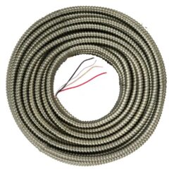 Southwire Armorlite 125-Feet 10 / 3 Solid Aluminum BX/AC Armored Cable