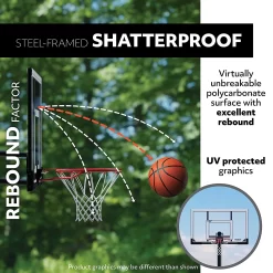 Lifetime 54 in Inground Basketball Hoop