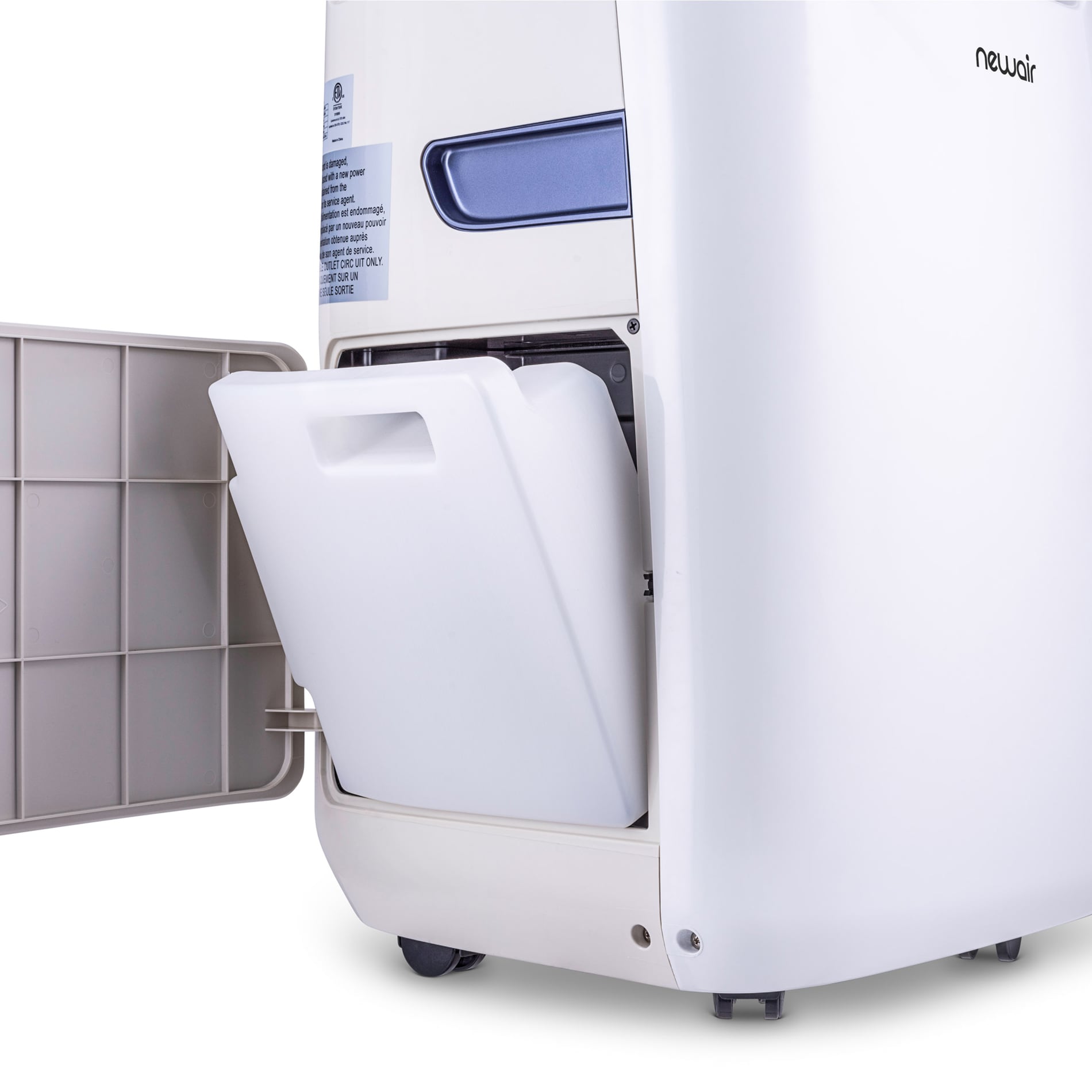 NewAir 8532 BTU DOE ( 115-Volts ) White/gray Vented Portable Air Conditioner with Heater Remote Control Included Cools 525-Sq. Feet