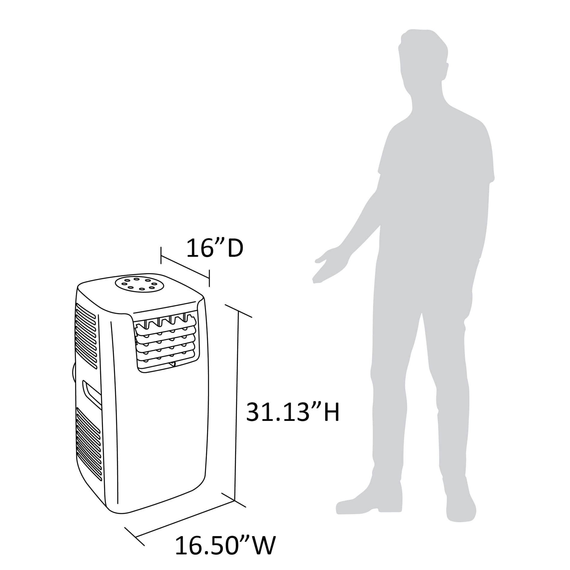 NewAir 8532 BTU DOE ( 115-Volts ) White/gray Vented Portable Air Conditioner with Heater Remote Control Included Cools 525-Sq. Feet
