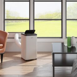 Aeric 8,000 BTU SACC 115-Volts ) White Vented Portable Air Conditioner Remote Control Included Cools 550-Sq. Feet