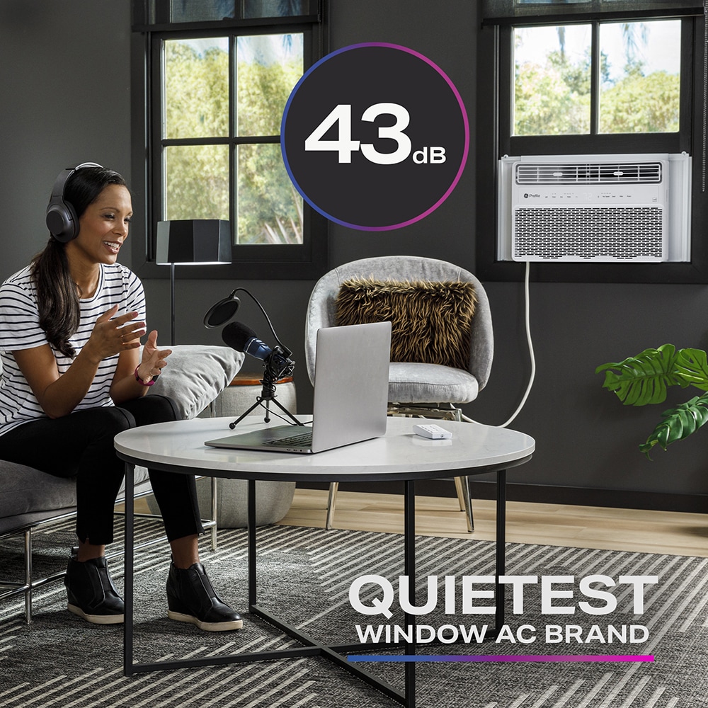GE 350-sq ft Window Air Conditioner with Remote ( 115-Volt , 8000-BTU ) ENERGY STAR Certified Wi-Fi enabled