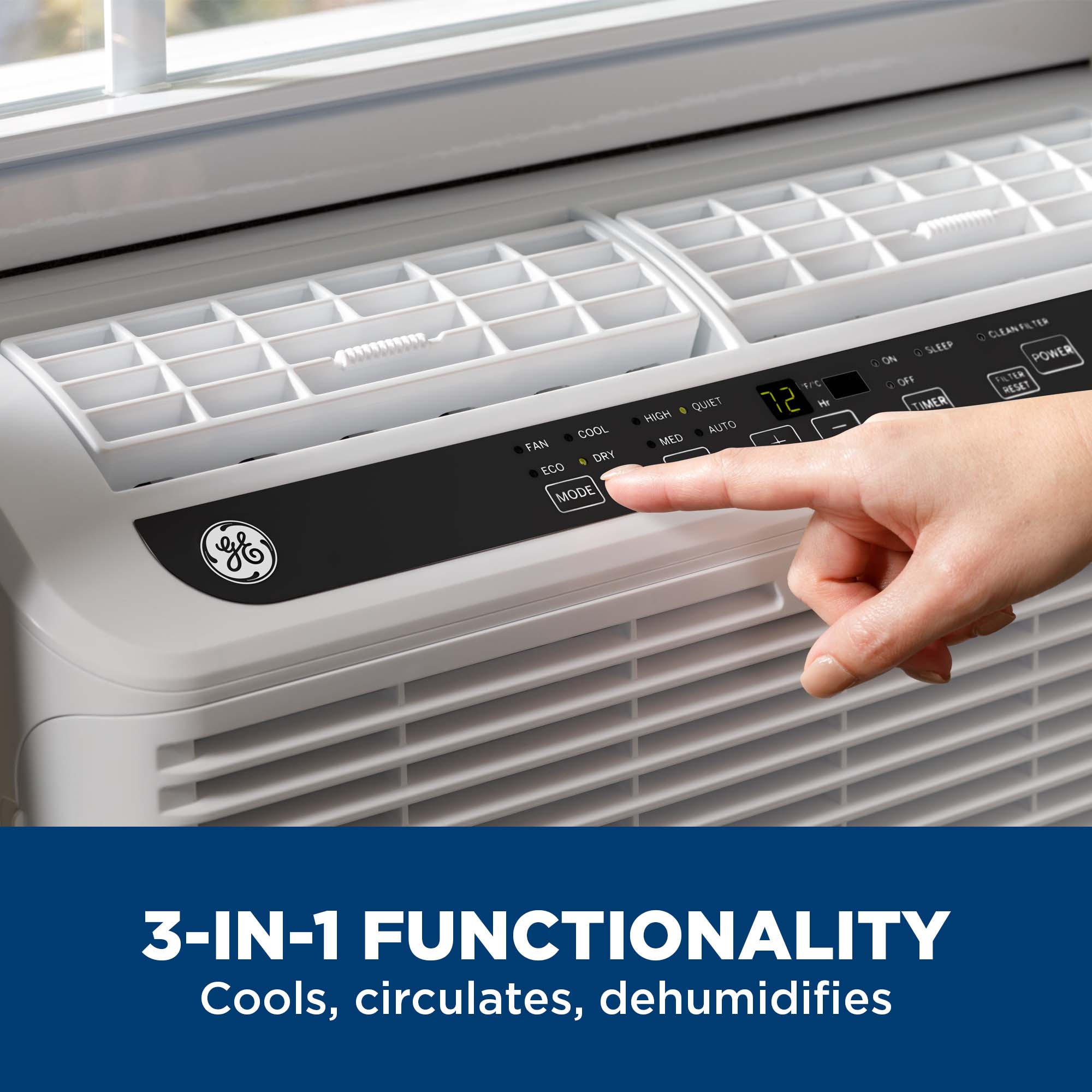 GE 350-sq ft Window Air Conditioner with Remote ( 115-Volt , 8100-BTU )