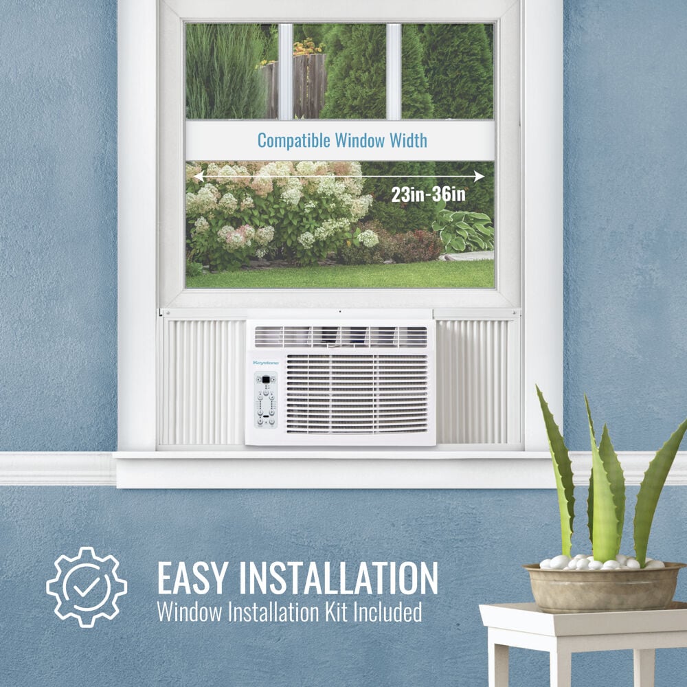 Keystone 650-sq ft Window Air Conditioner with Remote ( 115-Volt , 14500-BTU )