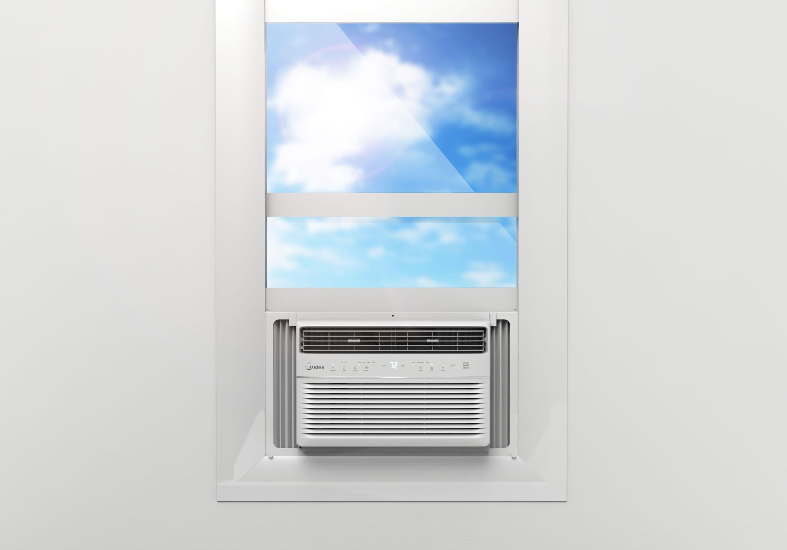 Midea 550-sq ft Window Air Conditioner with Remote ( 115-Volt , 12000-BTU ) ENERGY STAR Certified Wi-Fi enabled