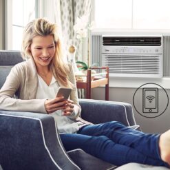 Midea 550-sq ft Window Air Conditioner with Remote ( 115-Volt , 12000-BTU ) ENERGY STAR Certified Wi-Fi enabled