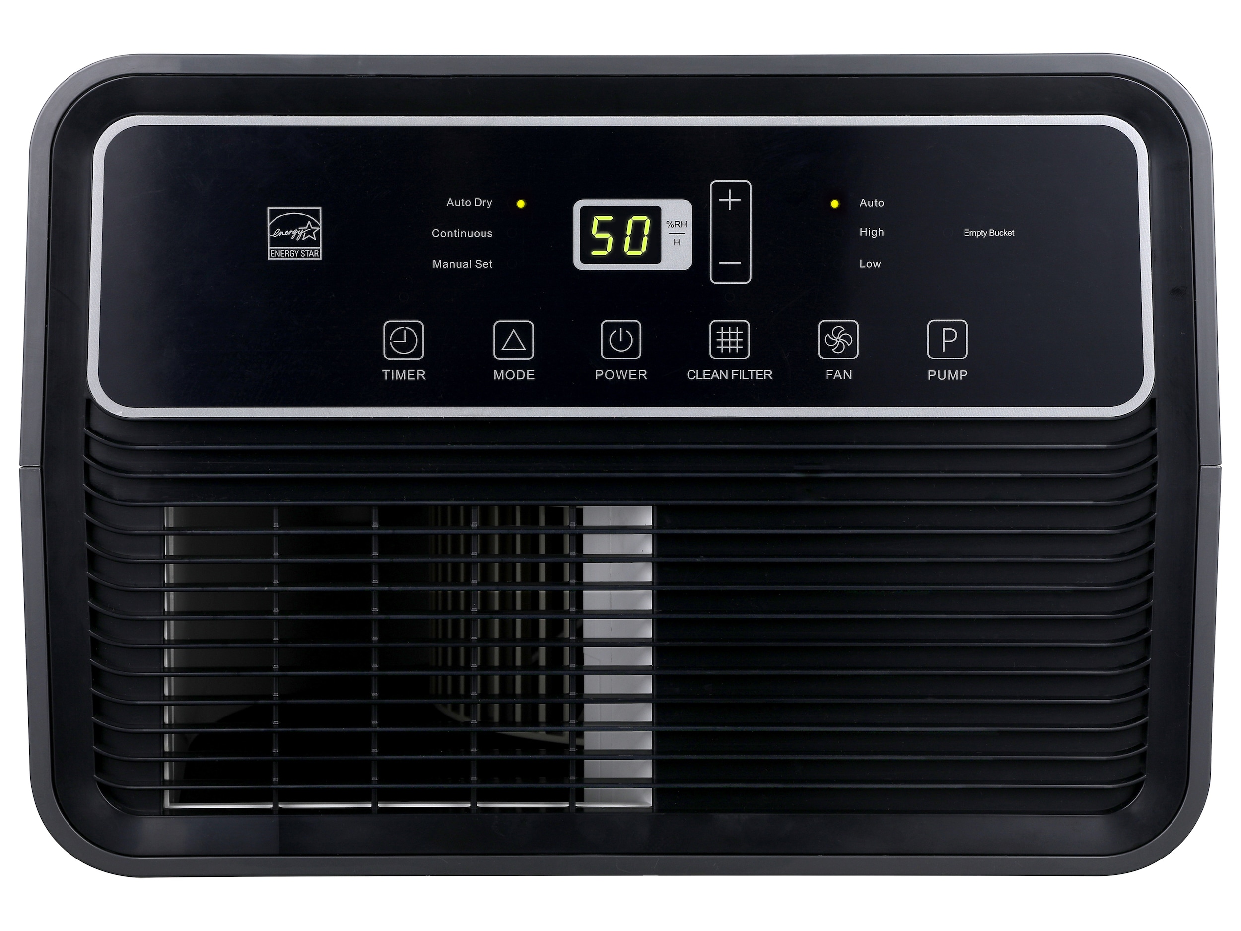 Hisense 1.7-Gallon 50 -Pint 2 -Speed Dehumidifier with Built-In Pump ENERGY STAR Certified (For Rooms 3001+ Square Feet) Gray