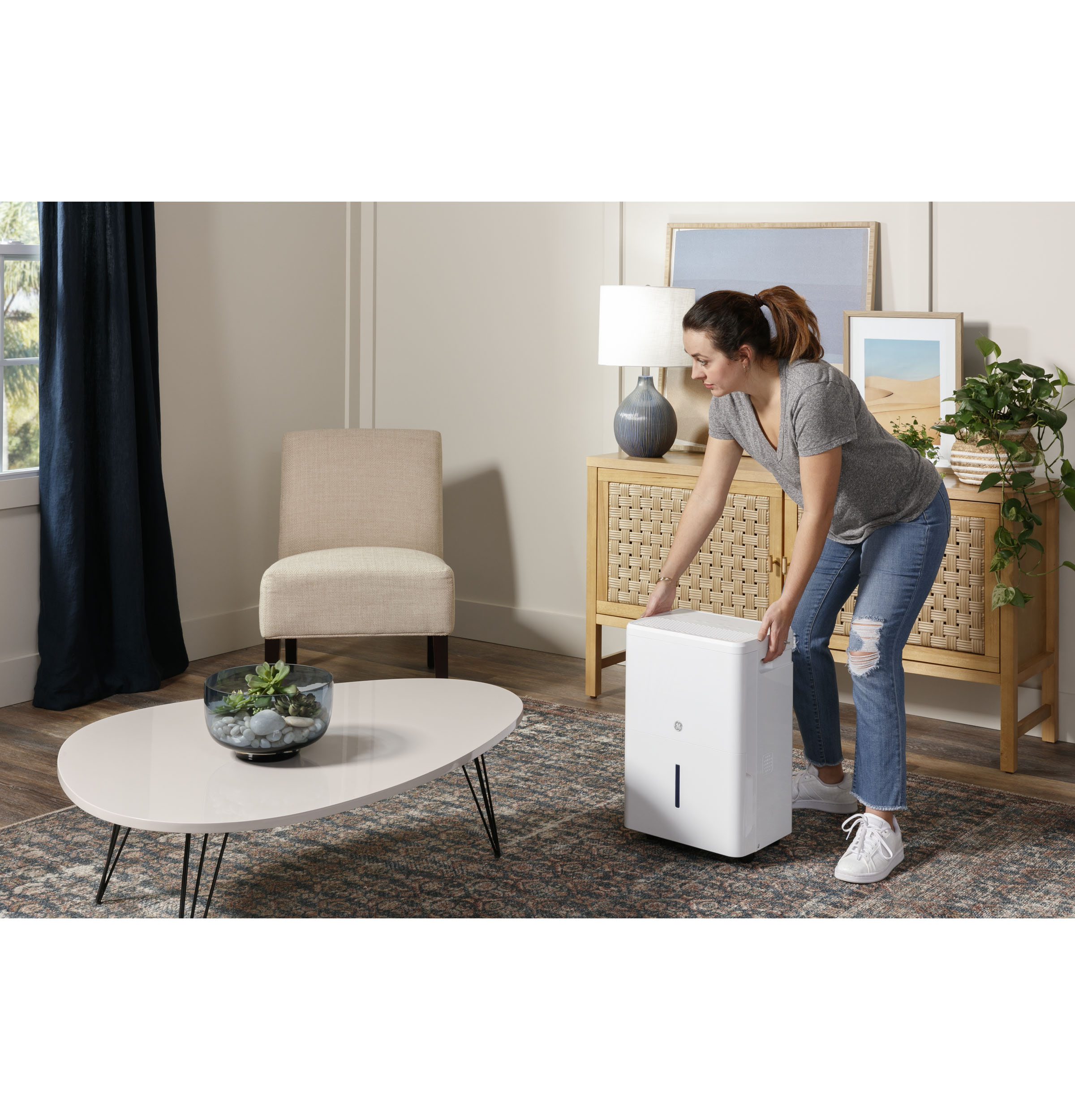 GE 9.5-Gallon 35 -Pint 3 -Speed ENERGY STAR Certified (For Rooms 1501 - 3000 Square Feet) White