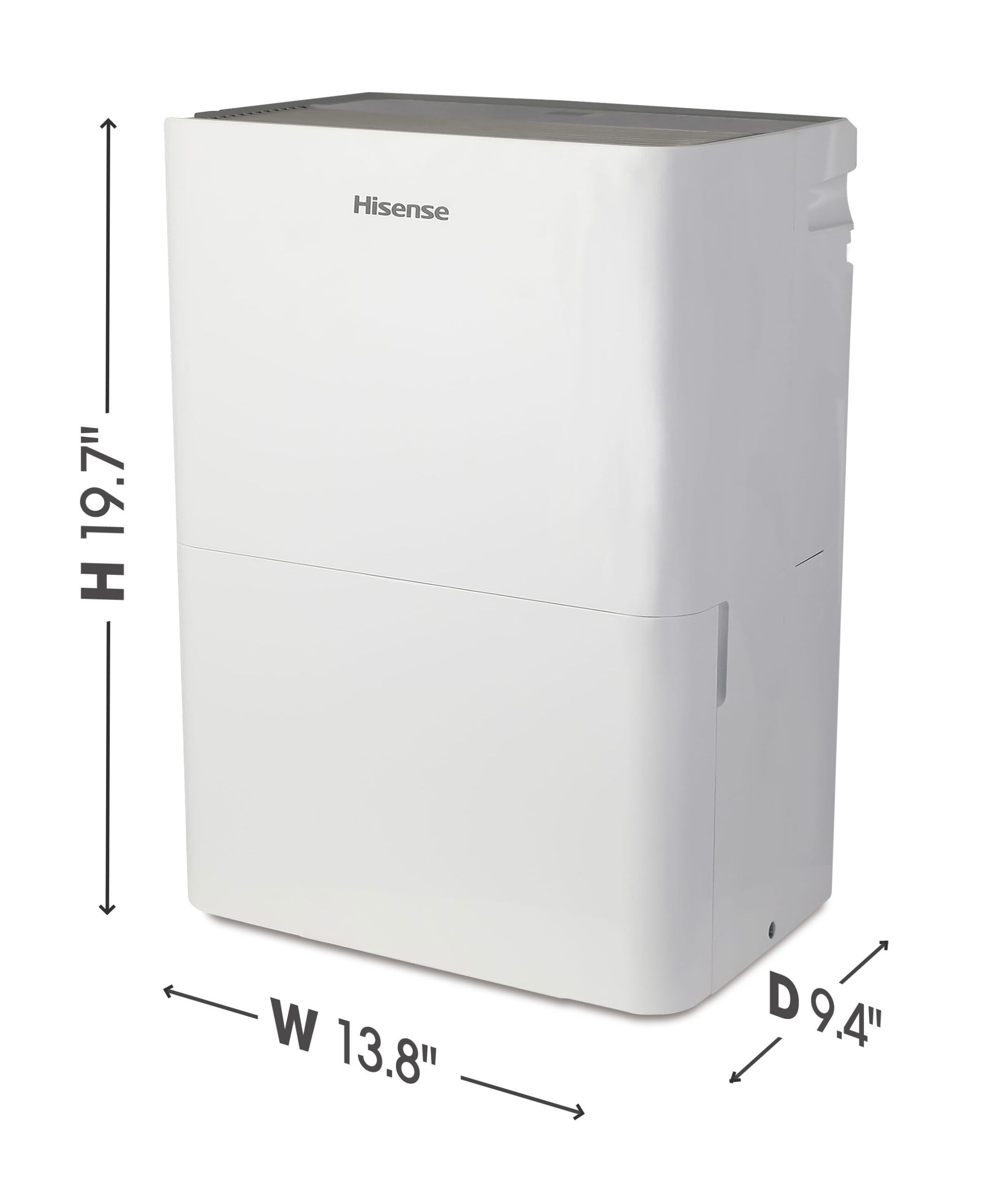 Hisense 1.11-Gallon 35 -Pint 2 -Speed Dehumidifier ENERGY STAR Certified (For Rooms 1501 - 3000 Square Feet) White