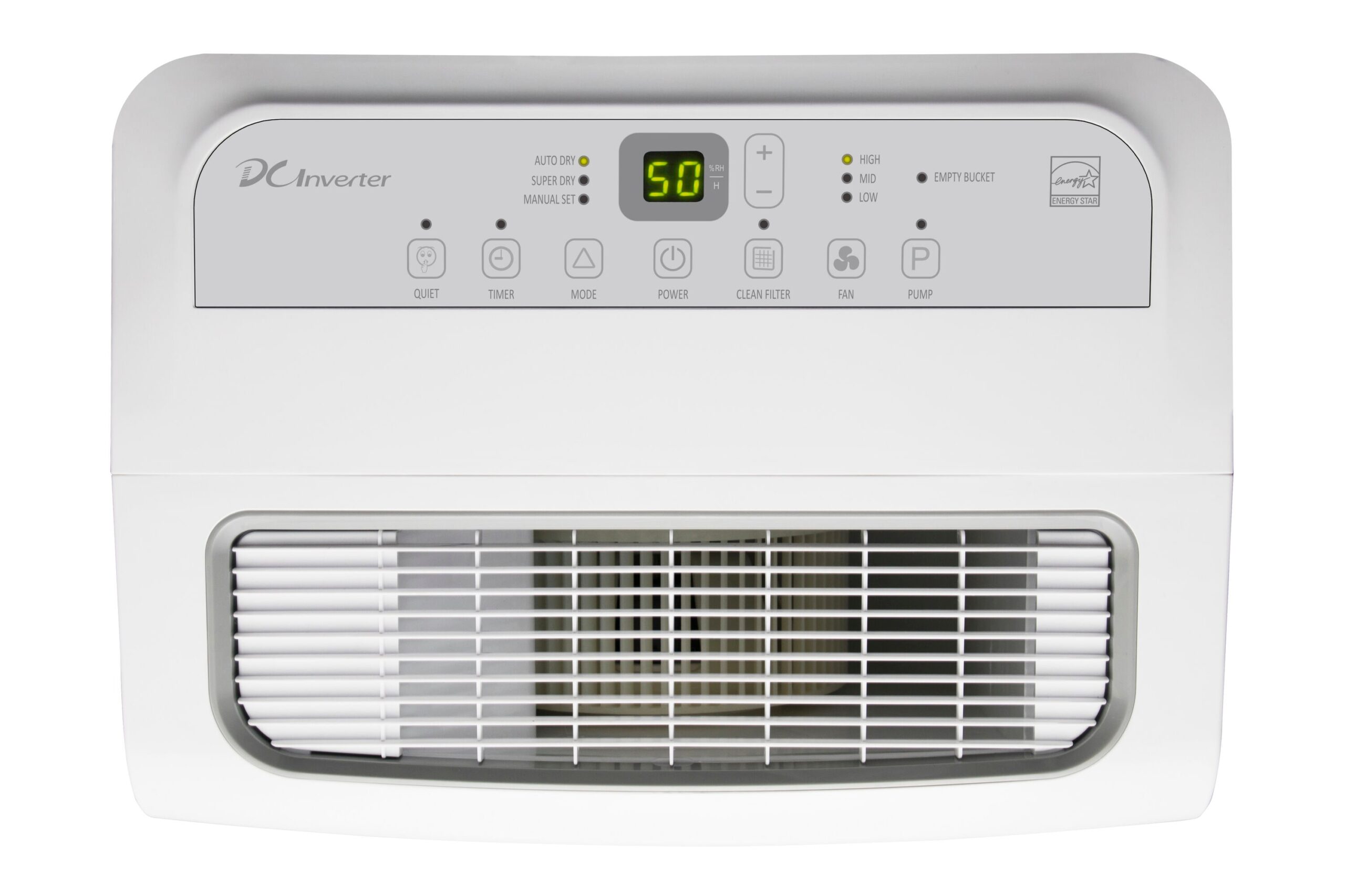Hisense 1.85-Gallon 60 -Pint 3 -Speed Dehumidifier with Built-In Pump (For Rooms 3001+ Square Feet) White
