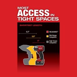 Milwaukee M18 FUEL GEN-2 18V Lithium-Ion Brushless Cordless Mid Torque 1/2 in. Impact Wrench with Pin Detent (Tool-Only) 2962P-20