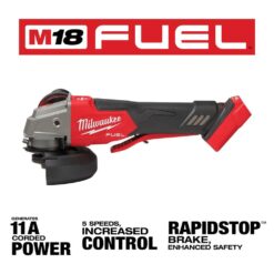 Milwaukee M18 FUEL 18V Lithium-Ion Brushless Cordless 4-1/2 in./5 in. Grinder with Variable Speed & Paddle Switch (Tool-Only) 2888-20