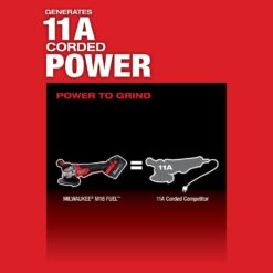 Milwaukee M18 FUEL 18V Lithium-Ion Brushless Cordless 4-1/2 in./5 in. Grinder with Variable Speed & Paddle Switch (Tool-Only) 2888-20